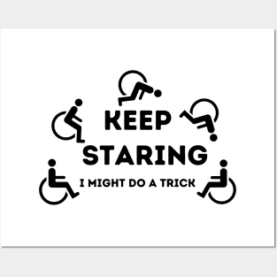 Wheelchair humor Posters and Art